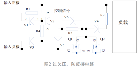 過欠壓、防反接電路