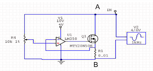 直流電子負(fù)載電路